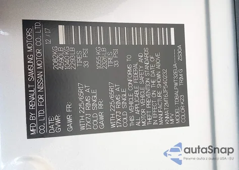 2018 Nissan Rogue S z USA, uszkodzony, nr VIN KNMAT2MT6JP540232